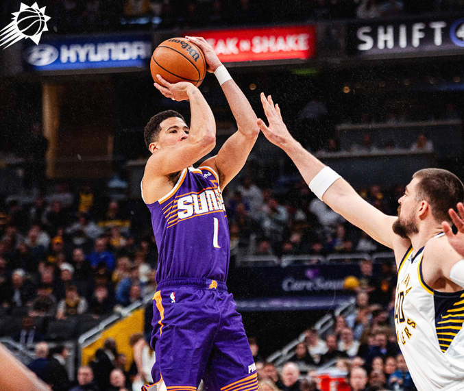 开云-祖巴茨首秀8+6！太阳送步行者11连败 布克43+7+5总分超马里昂